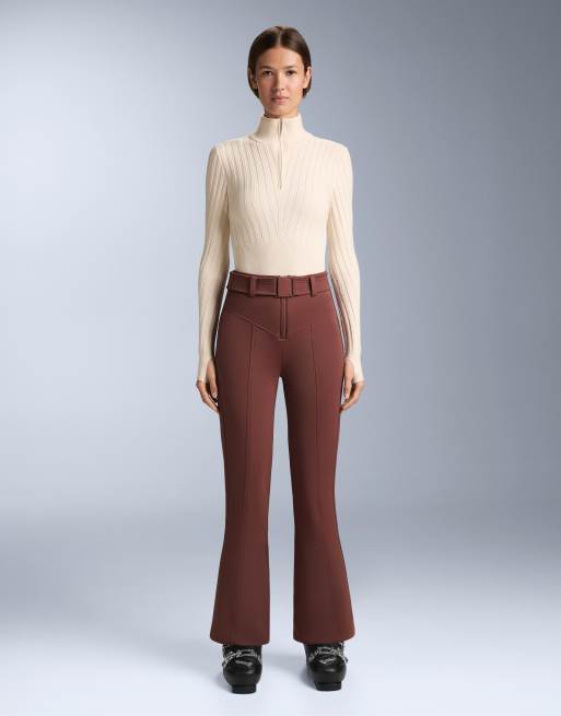 Oysho - T-shirt thermique de base en maille côtelée - Écru, 2 de 4