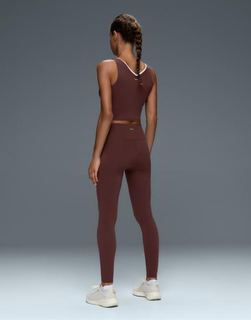 OYSHO – Tanktop aus Comfortlux in Braun mit V-Ausschnitt, 4 von 6