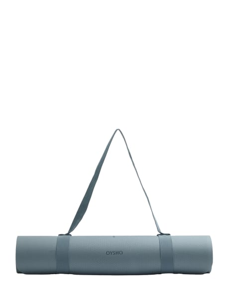 Oysho - Tappetino da yoga da 5 mm blu - view 1