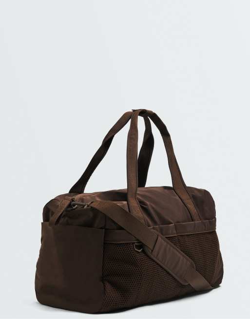 OYSHO – Tasche aus Funktionsmaterial in Braun mit zwei Fächern, 2 von 6