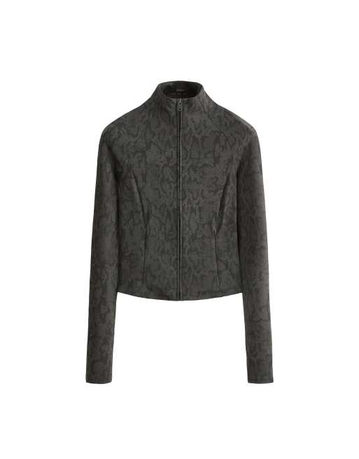 OYSHO Technical evermove snake jacket in grey, 6 of 6