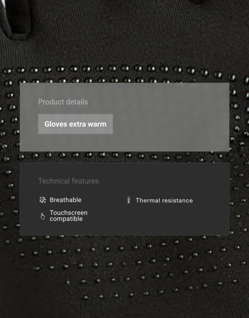OYSHO tekniske handsker i sort, 3 af 4