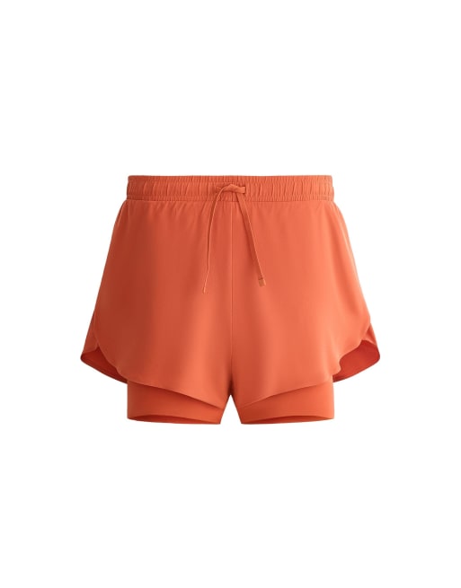 OYSHO – Terrakottafärgade 2-i-1-shorts med lätt känsla, 5 av 7
