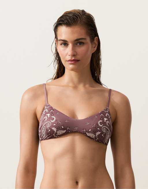 OYSHO - Bikini stile bandana marrone, 2 di 3