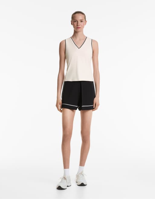 Pull Sans Manches Oysho – Taille L – Coton écru Clair – Neuf Avec étiquettes