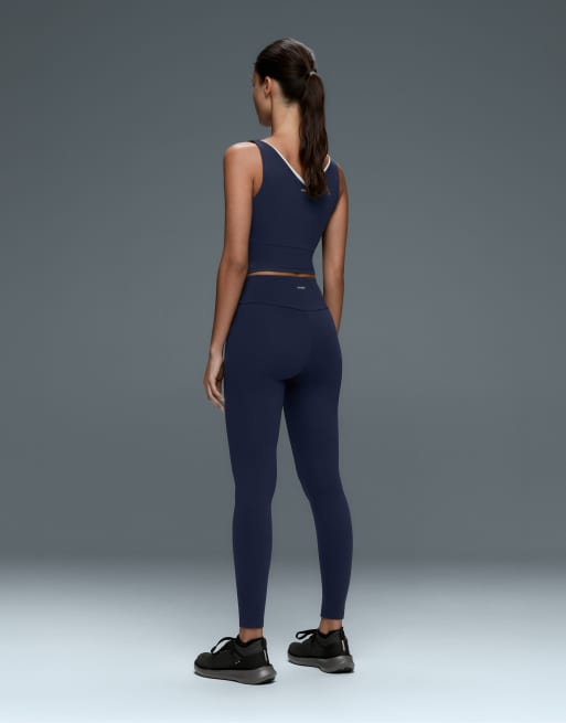 OYSHO top senza maniche Comfortlux con scollo a V e spalline navy, 5 di 7