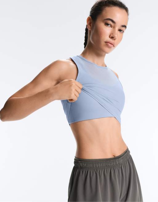 OYSHO - Top senza maniche compressivo trasparente blu, 3 di 7
