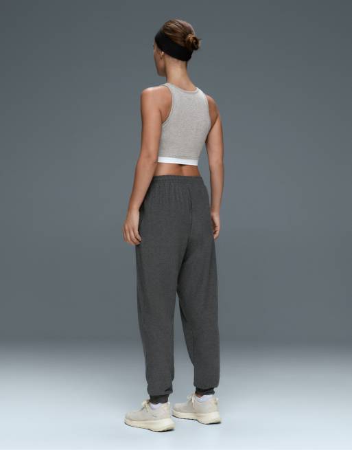 OYSHO top senza maniche halterneck con sovrapposizione in grigio mélange, 4 di 7