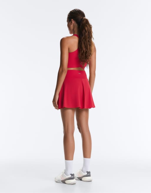 OYSHO - Top senza maniche leggero incrociato sul retro rosso, 4 di 4