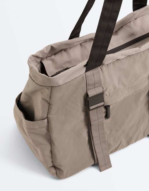OYSHO – Tragetasche in Nerzbraun mit verstellbarem Riemen, 2 von 4