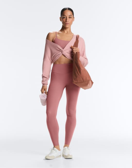 OYSHO Twist knit jumper in pale pink, 2 of 4