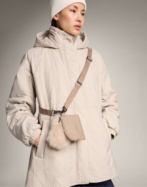 OYSHO Two wallets with hanging strap in stone - view 1