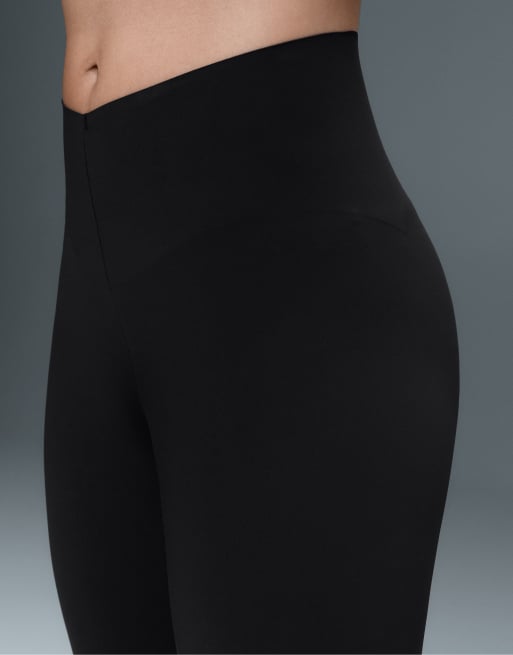 OYSHO V-cut light-touch 65cm ankle-length leggings in black, 3 of 7