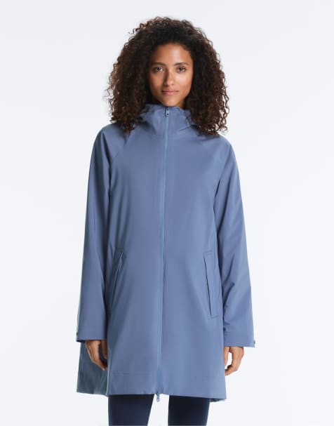 OYSHO – Verstaubare, 10K wasserdichte Jacke in Blau mit besonders leichtem Design - view 1