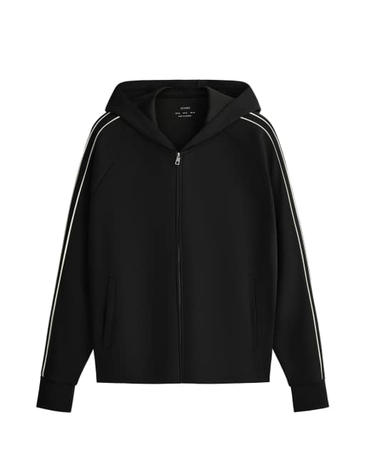 OYSHO veste à capuche en modal noire, 7 de 7
