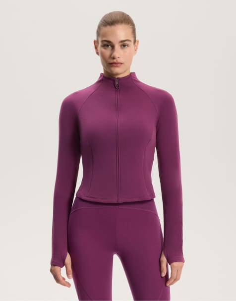 OYSHO - Veste chaude légère - Prune foncé - view 1