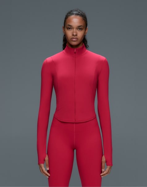 Oysho - Veste courte en tissu technique léger - Rouge - view 1