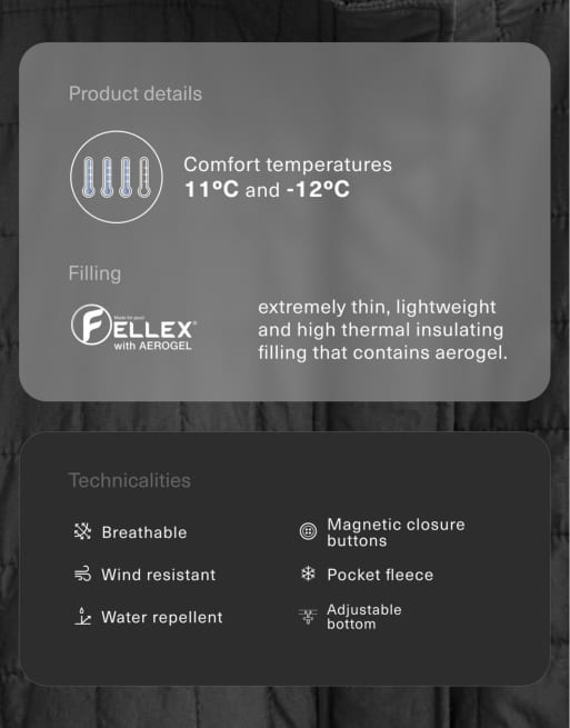OYSHO veste courte matelassée fellex® aerogel noire, 6 de 7