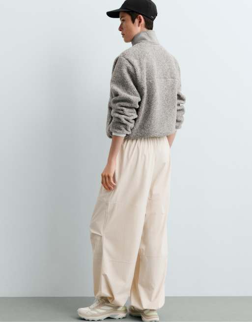 OYSHO veste effet moutonné gris moyen chiné, 4 de 5