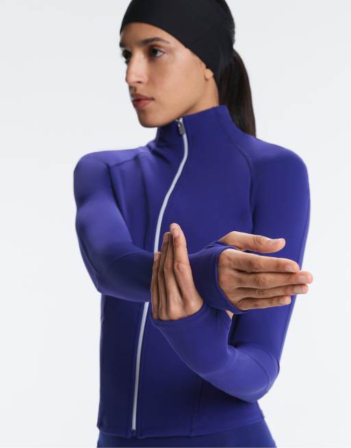 OYSHO - Veste légère et chaude en tissu technique - Bleu de cobalt, 2 de 4