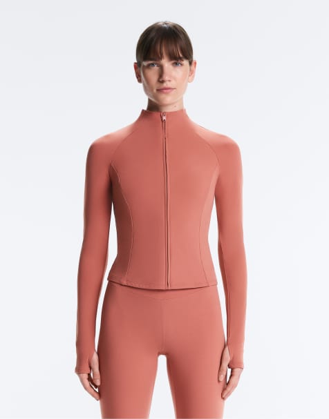 Oysho - Veste légère et chaude en tissu technique - Corail - view 1