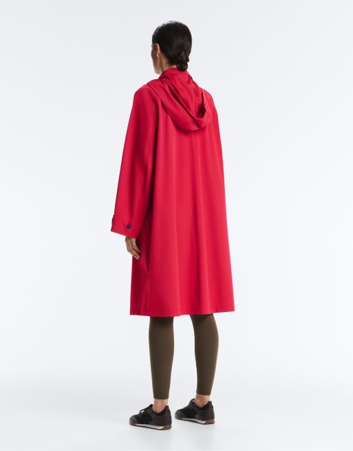 OYSHO - Veste mi-longue ultra légère 10k imperméable - Rouge, 3 de 4
