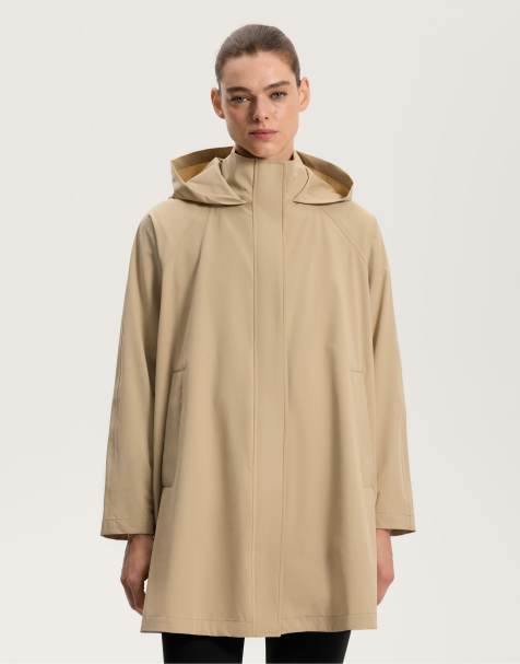 OYSHO - Veste mi-longue ultra légère et imperméable 10 k - Marron - view 1
