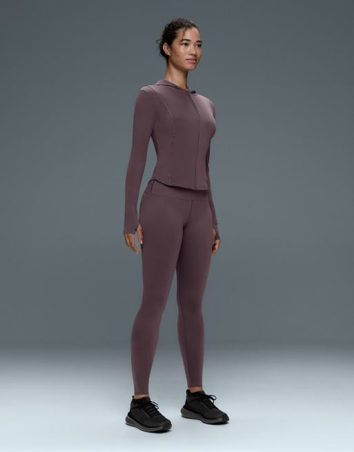 OYSHO veste technique courte chaude légère violette, 2 de 7