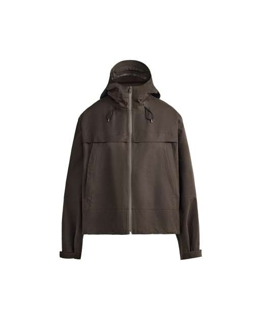 OYSHO veste technique courte imperméable 10k marron, 6 de 6