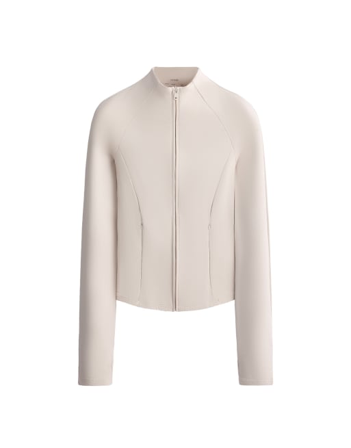OYSHO veste technique courte légère et chaude rose clair, 5 de 5