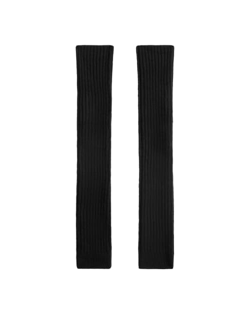 OYSHO Viscose blend legwarmers in black, 2 of 4