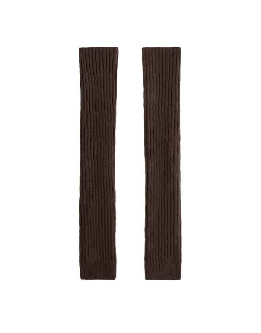 OYSHO Viscose blend legwarmers in brown, 2 of 4