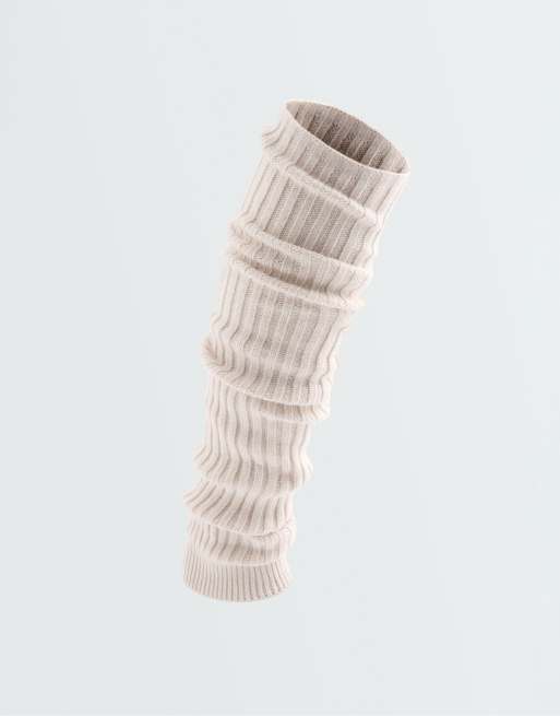OYSHO Viscose blend legwarmers in ivory ecru, 4 of 4