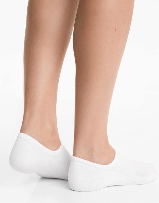 Oysho – Vita, osynliga strumpor i bomullsmix med hög skärning, 3-pack, 4 av 4