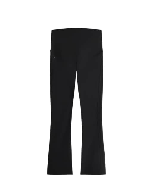 OYSHO warme Umstands-Flare-Hose mit Reißverschlüssen in Schwarz, 6 von 6