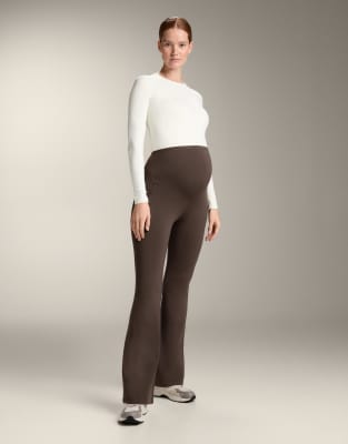 OYSHO - Warme Umstands-Schlaghose in Braun-Brown