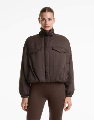 OYSHO - Wasserabweisende Ballonjacke in Braun aus fellex aerogel-Brown