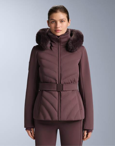 OYSHO – Wasserabweisende, figurbetonte Skijacke aus Primaloft® in Rot - view 1