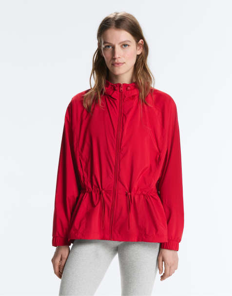 OYSHO – Wasserabweisende Jacke in leuchtendem Rot - view 1