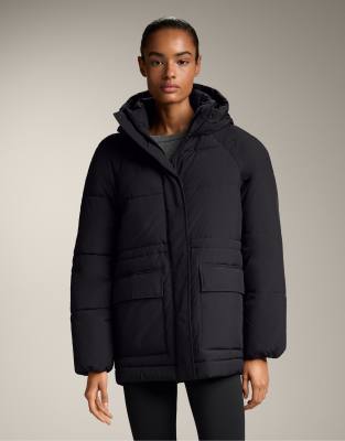 OYSHO - Wasserabweisende, wattierte Jacke aus Primaloft in Schwarz
