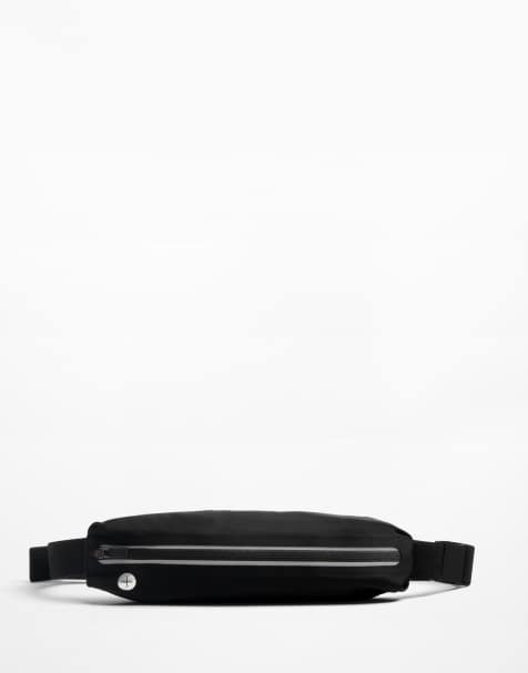 Oysho Waterrepellent, adjustable running belt bag in black - view 1