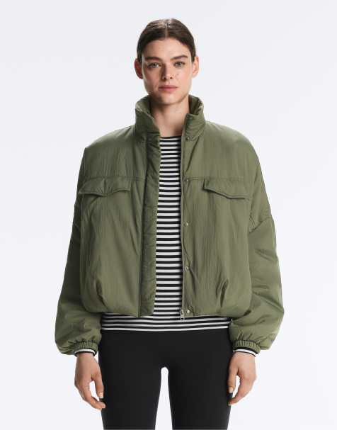 OYSHO Waterrepellent fellex® aerogel balloon jacket in khaki - view 1