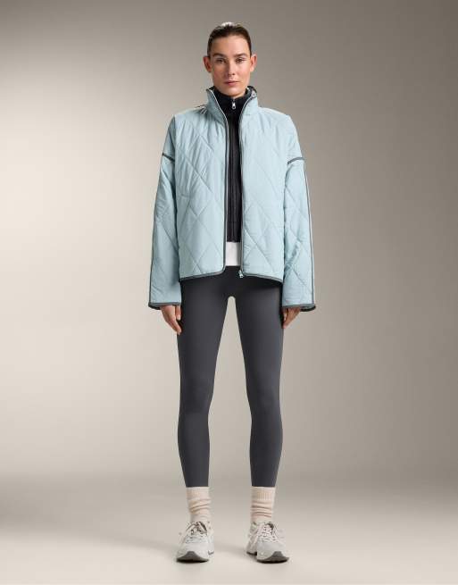 OYSHO Waterrepellent fellex® aerogel padded jacket in dusty-blue, 2 of 4
