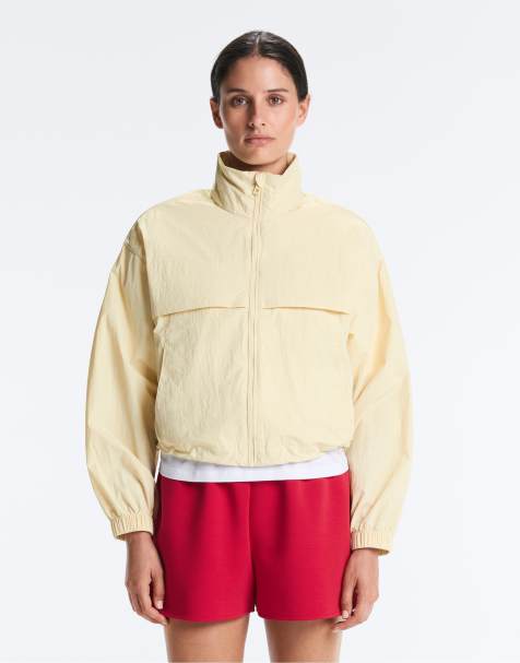 OYSHO Waterrepellent track jacket in yellow - view 1