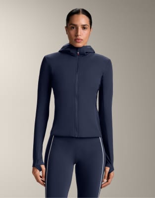 OYSHO - Wattierte Jacke in Marineblau mit vulkanischer Fellex-Füllung