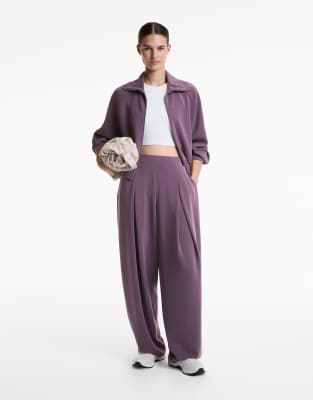 OYSHO - Weiche Cocoon-Hose mit Modal in Lila