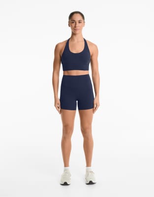 Oysho - Weiche Hotpants aus Comfortlux-Material in Marineblau - mit 10 cm Bundhöhe