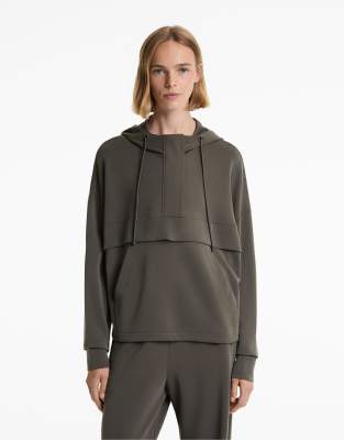 Oysho - Weiches Sweatshirt in Schwarz mit Modalanteil und Reißverschluss