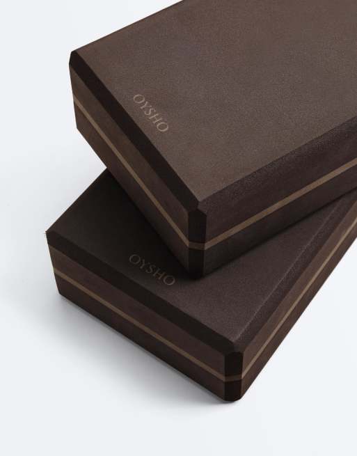 OYSHO Yoga block pack in brown, 3 of 3
