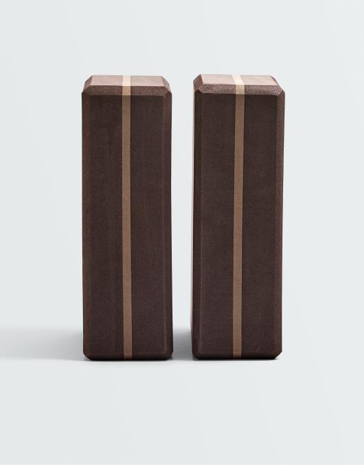 OYSHO Yoga block pack in brown, 4 of 4